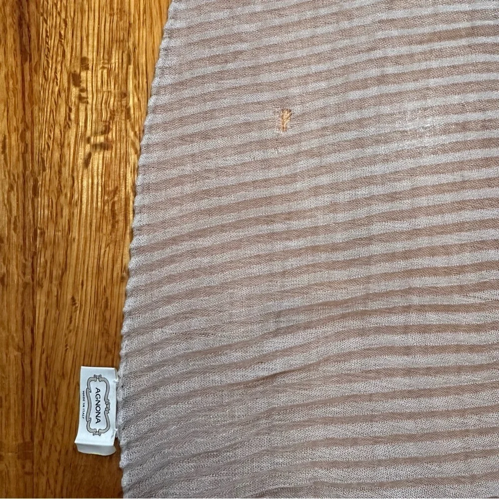 AGNONA  Pleated Scarf  with Flaws(b2)